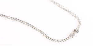 18K WHITE GOLD 7 CTW DIAMOND NECKLACE