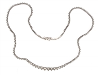 18K WHITE GOLD 7 CTW DIAMOND NECKLACE