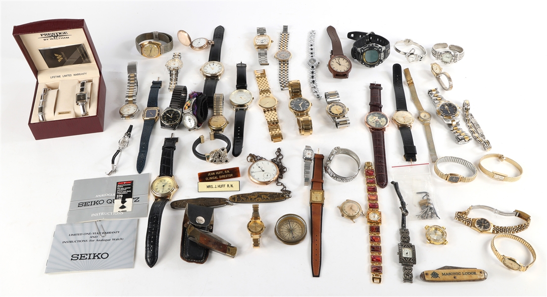 ESTATE WRIST AND POCKET WATCHES 