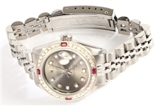 LADIES ROLEX OYSTER PERPETUAL DATEJUST WRIST WATCH