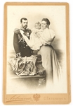 19th C. CABINET CARD PHOTO TSAR NICHOLAS II & FAMILY 