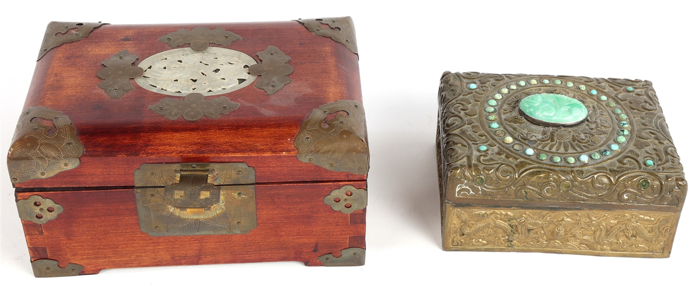 20TH C. CHINESE STORAGE BOXES - LOT OF 2
