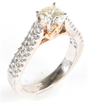 18K WHITE GOLD 1.35 CTW DIAMOND ENGAGEMENT RING
