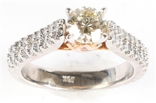 18K WHITE GOLD 1.35 CTW DIAMOND ENGAGEMENT RING