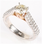 18K WHITE GOLD 1.35 CTW DIAMOND ENGAGEMENT RING