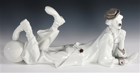 LLADRO PORCELAIN CLOWN #7094 RE-DECO FIGURINE