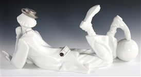 LLADRO PORCELAIN CLOWN #7094 RE-DECO FIGURINE