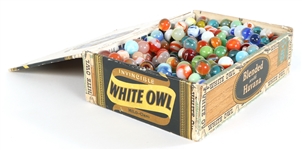 EARLY 20TH C. GLASS MARBLES - 79.5 OZ