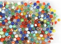 EARLY 20TH C. GLASS MARBLES - 79.5 OZ
