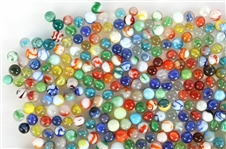 EARLY 20TH C. GLASS MARBLES - 79.5 OZ