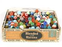 EARLY 20TH C. GLASS MARBLES - 79.5 OZ
