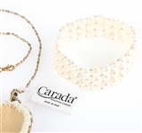 CARADA CAMEO NECKLACE & FRESHWATER PEARL BRACELET