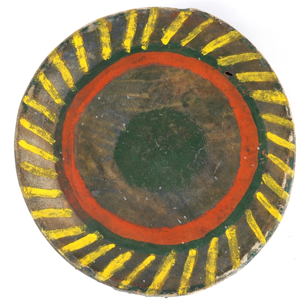 NATIVE AMERICAN HIDE DRUM 