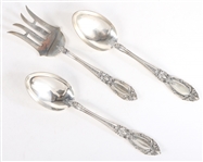TOWLE KING RICHARD STERLING SERVING SPOONS & FORK