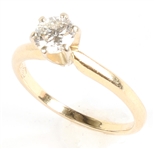 14K YELLOW GOLD .46 CT ROUND DIAMOND SOLITAIRE