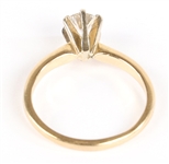 14K YELLOW GOLD .46 CT ROUND DIAMOND SOLITAIRE
