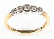 10K YELLOW GOLD DIAMOND BAND