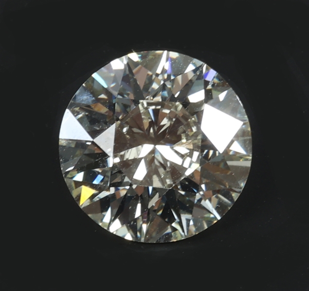 3.71 CT ROUND DIAMOND GIA CERTIFIED M / SI-1