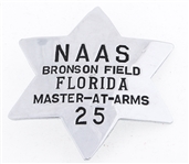 NAAS BRONSON FIELD FLORIDA MASTER-AT-ARMS BADGE NO. 25