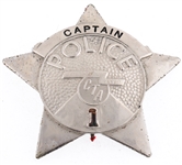 CHICAGO TRANSIT AUTHORITY POLICE CAPTAIN BADGE NO. 1