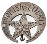 RESTRIKE OF COCHISE COUNTY ARIZONA SHERIFF BADGE 
