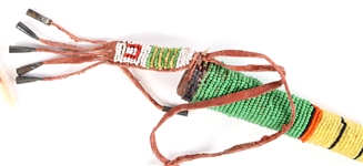 EARLY 20TH C. SIOUX MADE TOURIST TRADE AWL POUCH