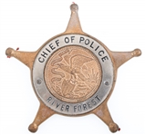 RIVER FOREST ILLINOIS CHIEF OF POLICE BADGE