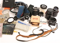 KODAK, VIVITAR CAMERA LENS FILTERS, LENS CAPS & ACCESS.