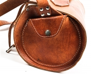 LEATHER MESSENGER SHOULDER BAG