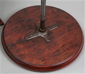 CHARLES PARKER CO. WOODEN HIGH BACK PIANO STOOL 