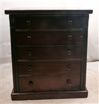 LATE 19TH C. HAND PUMP FLUSHING COMMODE CABINET 