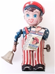 NOVELTY COLLECTIBLE TOYS - FOSSIL TIN NEWS BOY & BK BOBBLEHEAD