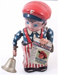 NOVELTY COLLECTIBLE TOYS - FOSSIL TIN NEWS BOY & BK BOBBLEHEAD