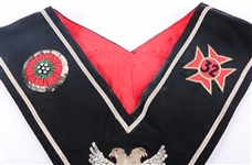 32nd DEGREE SCOTTISH RITE FREEMASON MASONIC COLLAR