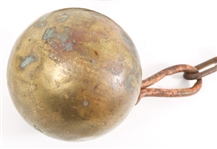 EARLY 20TH C. BALL AND CHAIN