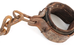 EARLY 20TH C. BALL AND CHAIN