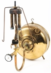 20TH C. BRASS LEACOCK WALLMOUNT OIL LAMP MODEL 105
