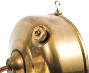 20TH C. BRASS LEACOCK WALLMOUNT OIL LAMP MODEL 105
