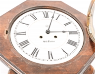 20TH C. SETH THOMAS EIGHT DAY WALL CLOCK