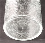 CRACKLED AND FROSTED GLASS VASES