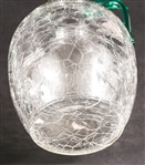 CRACKLED AND FROSTED GLASS VASES