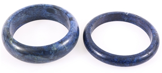 LAZURITE BANGLE BRACELETS - LOT OF 2