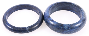 LAZURITE BANGLE BRACELETS - LOT OF 2