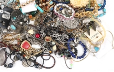COSTUME JEWELRY EARRINGS, NECKLACES & MORE - 11 LBS