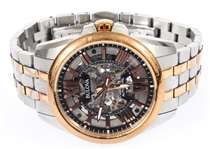 MEN'S BULOVA TWO-TONE AUTOMATIC WRIST WATCH #98A166