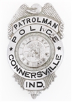 CONNERSVILLE INDIANA POLICE PATROLMAN BADGE