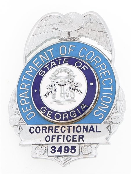 GEORGIA DEPARTMENT OF CORRECTIONS OFFICER BADGE