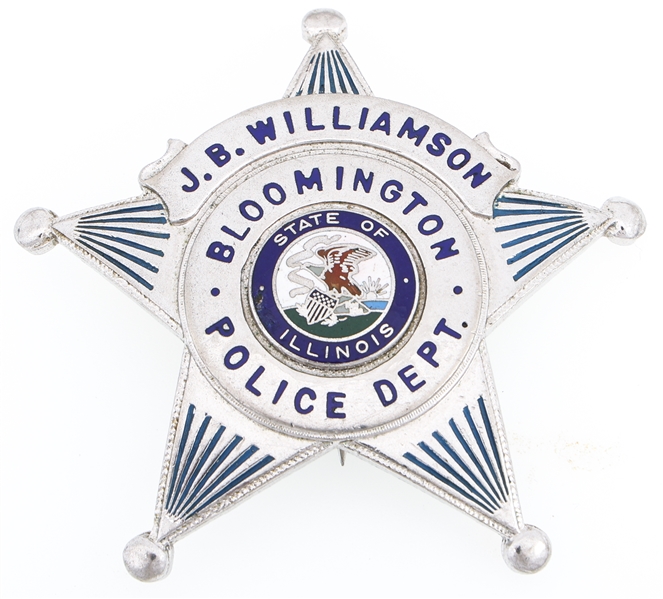 BLOOMINGTON ILLINOIS POLICE DEPARTMENT BADGE NAMED