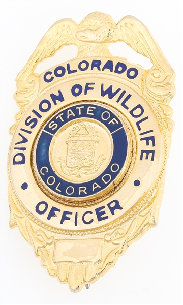 COLORADO DIVISION OF WILDLIFE OFFICER BADGE