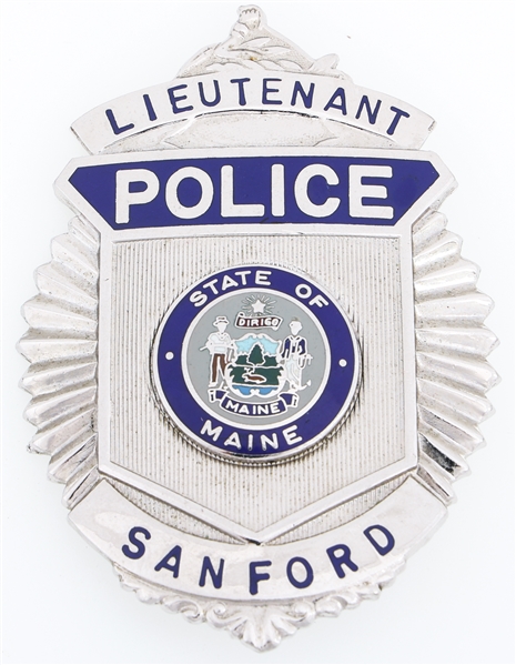SANFORD MAINE POLICE LIEUTENANT BADGE
